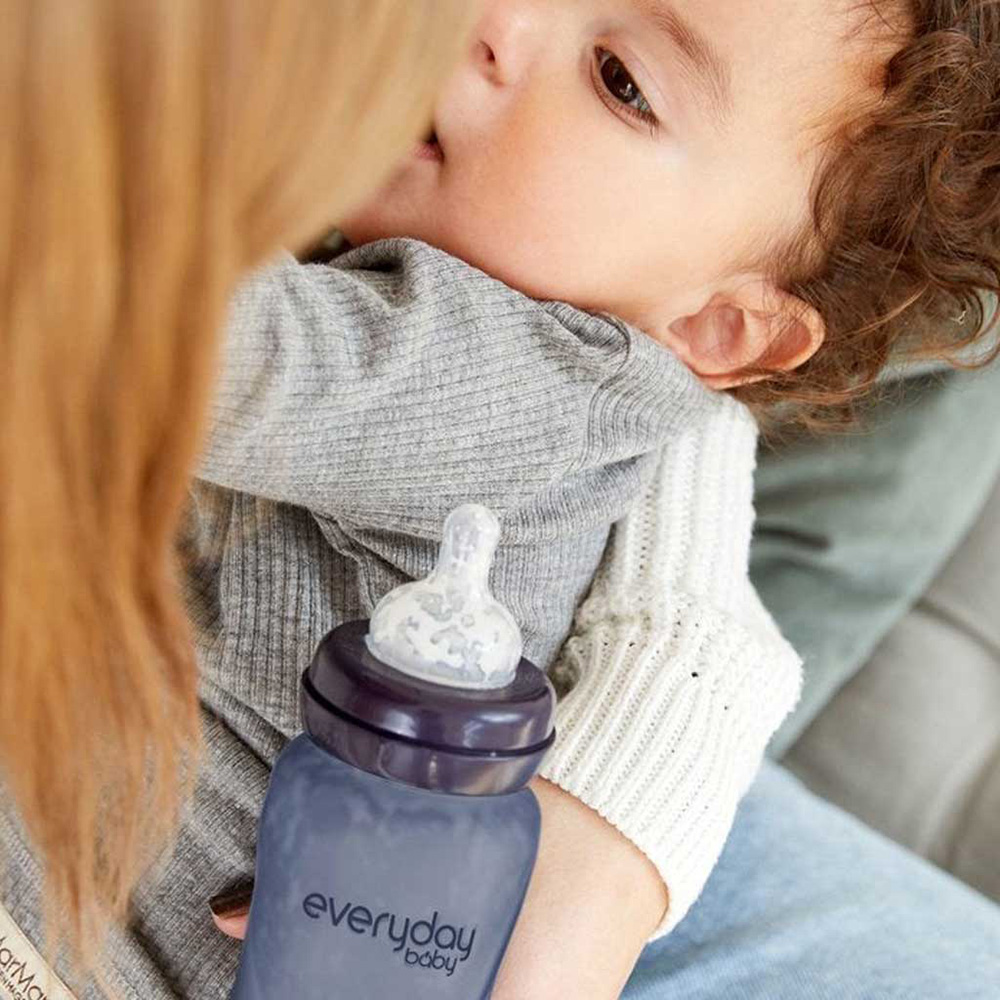 Everyday Baby nappflaska värmeavkännande Healthy + 240 ml - Blueberry