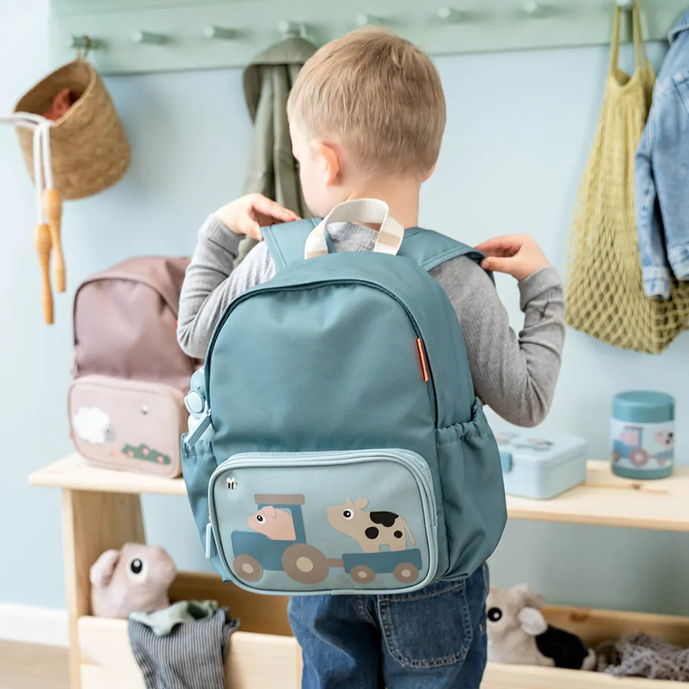 Done by Deer Kids backpack Tiny farm Blue 7,5 L