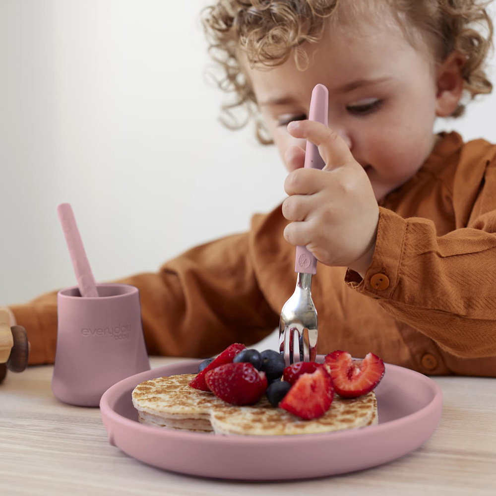 Everyday Baby Bestickset Purple Rose