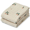 Liewood Lewis muslinfiltar 2-p Peach / Sea shell mix