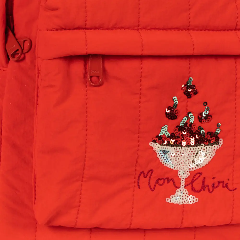 Konges Slöjd Juno Paljettryggsäck Red