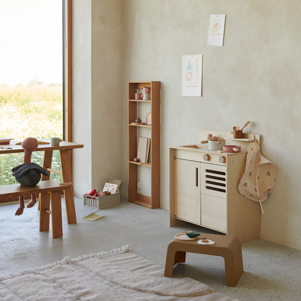 Liewood Lai bib Peach / Sea shell mix 2210