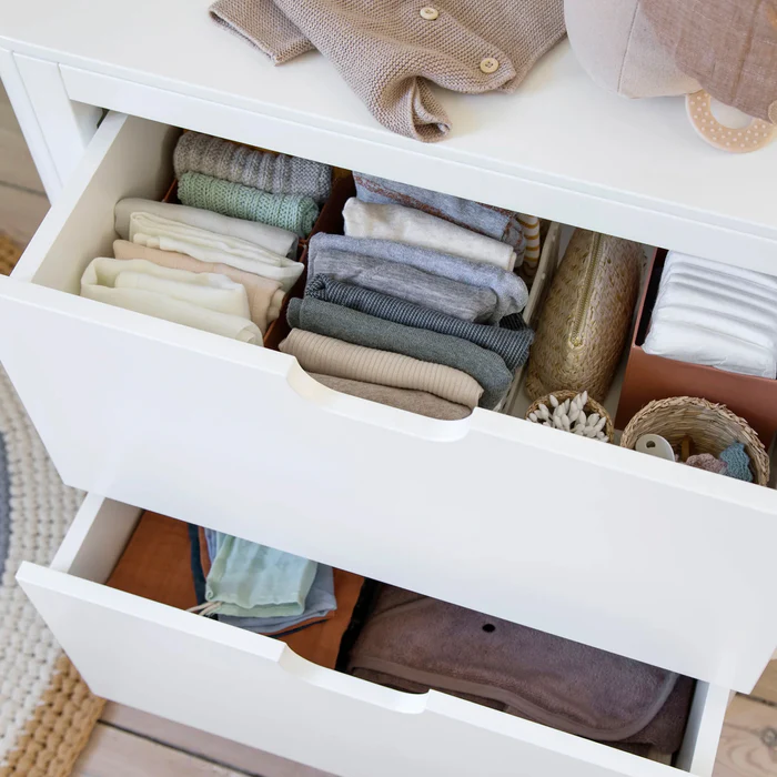 Sebra Skötbord med lådor, White