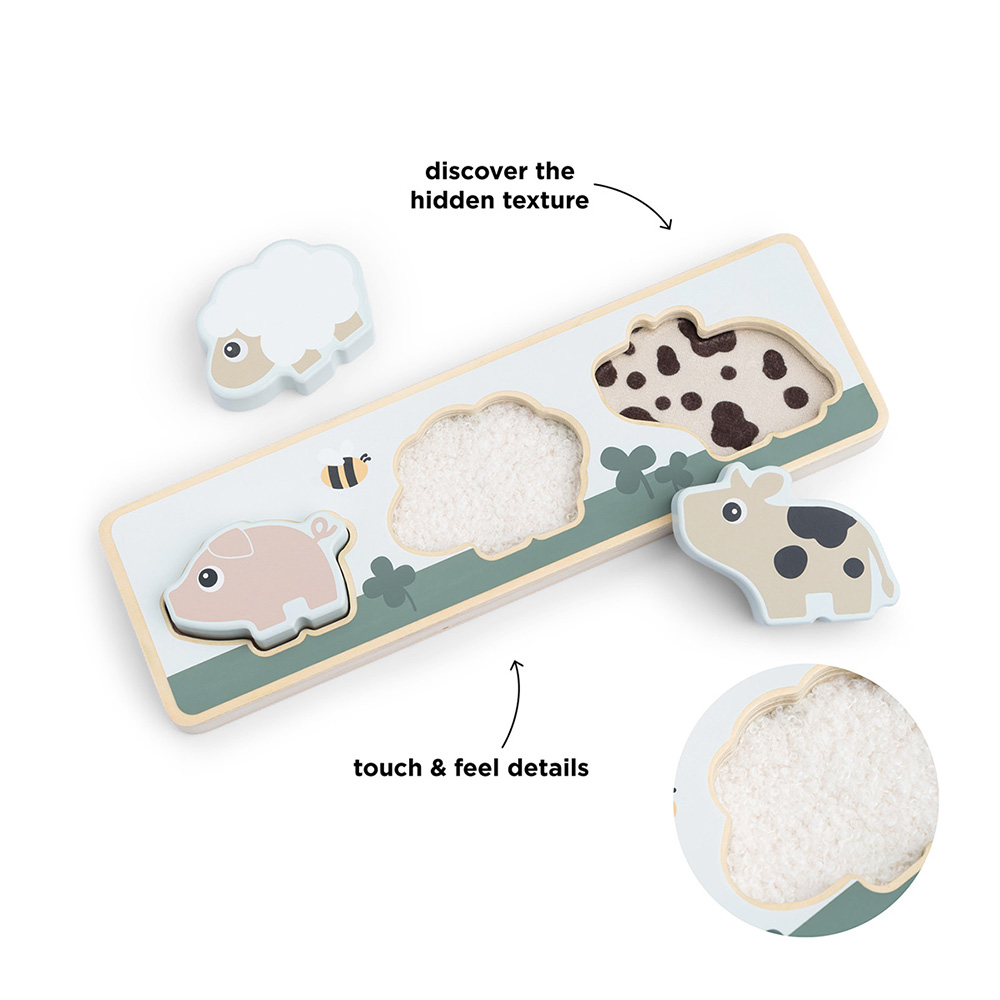 Done by Deer sensoriskt pussel Tiny farm Colour mix