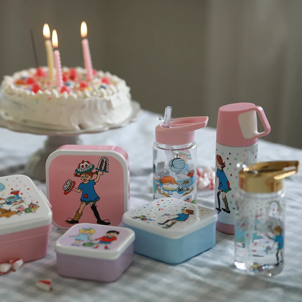Rätt Start Pippi Födelsedag Vattenflaska i plast guld