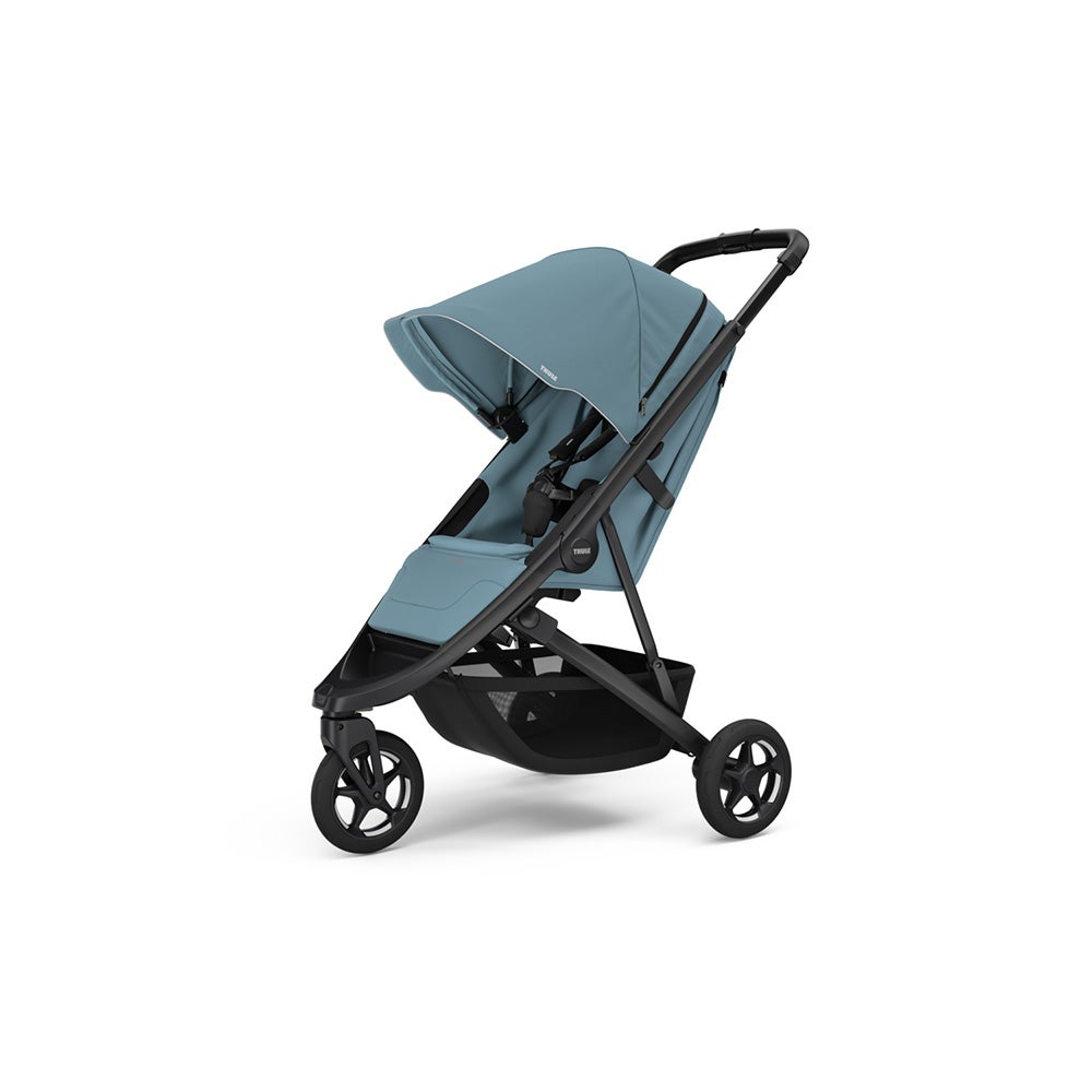 Thule Spring 2 Barnvagn Mid Blue on Black