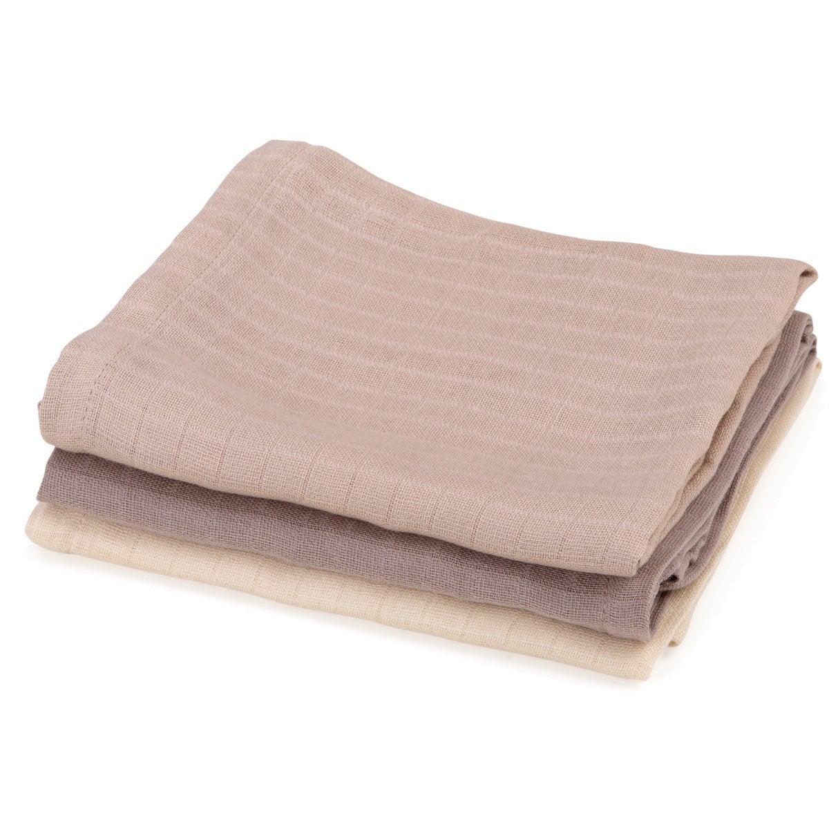 Sebra muslinfiltar 3-pack moonlight beige