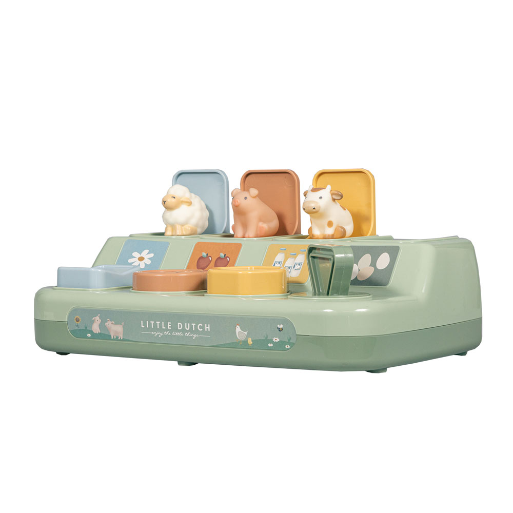 Little Dutch Pop-up leksak – Little Farm Grön