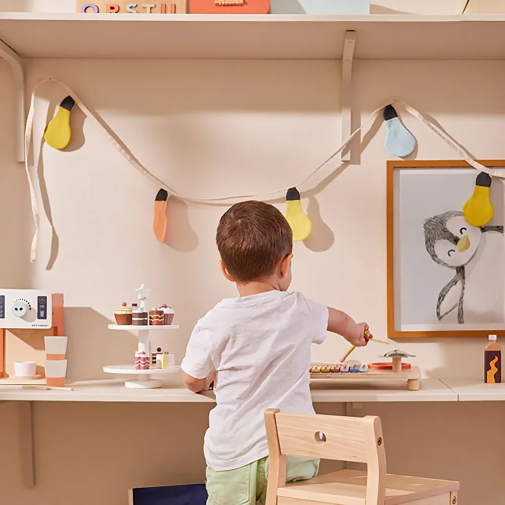 Kids Concept Girlang glödlampa grön multi