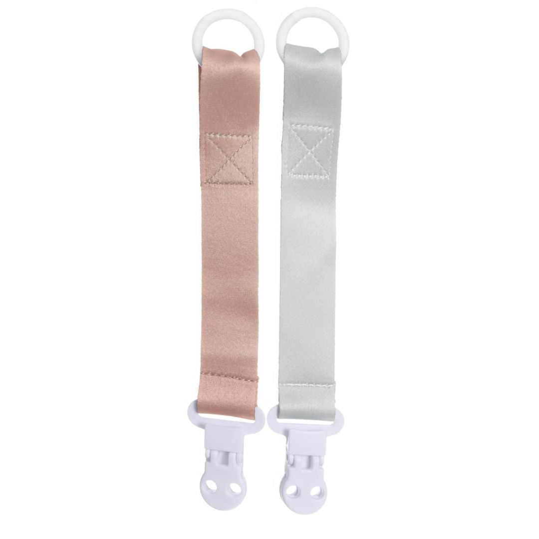 Fresh Kid Napphållare, rosa/grå, 2 pack