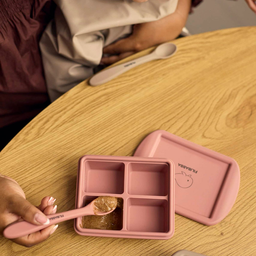 Filibabba frysbricka silikon 4x65 ml 2-pack Rose Mix