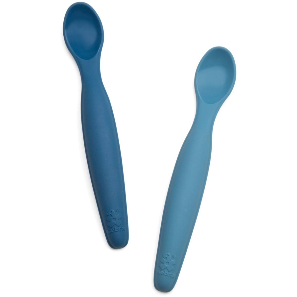 Sebra Silikonskedar 2-pack långa, vintage blue
