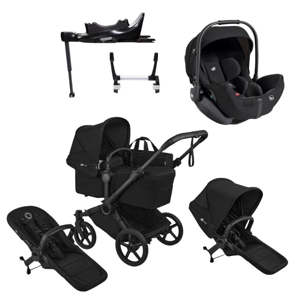 Bugaboo Donkey 6 Syskonvagn + Joie I-Level Pro Babyskyddspaket