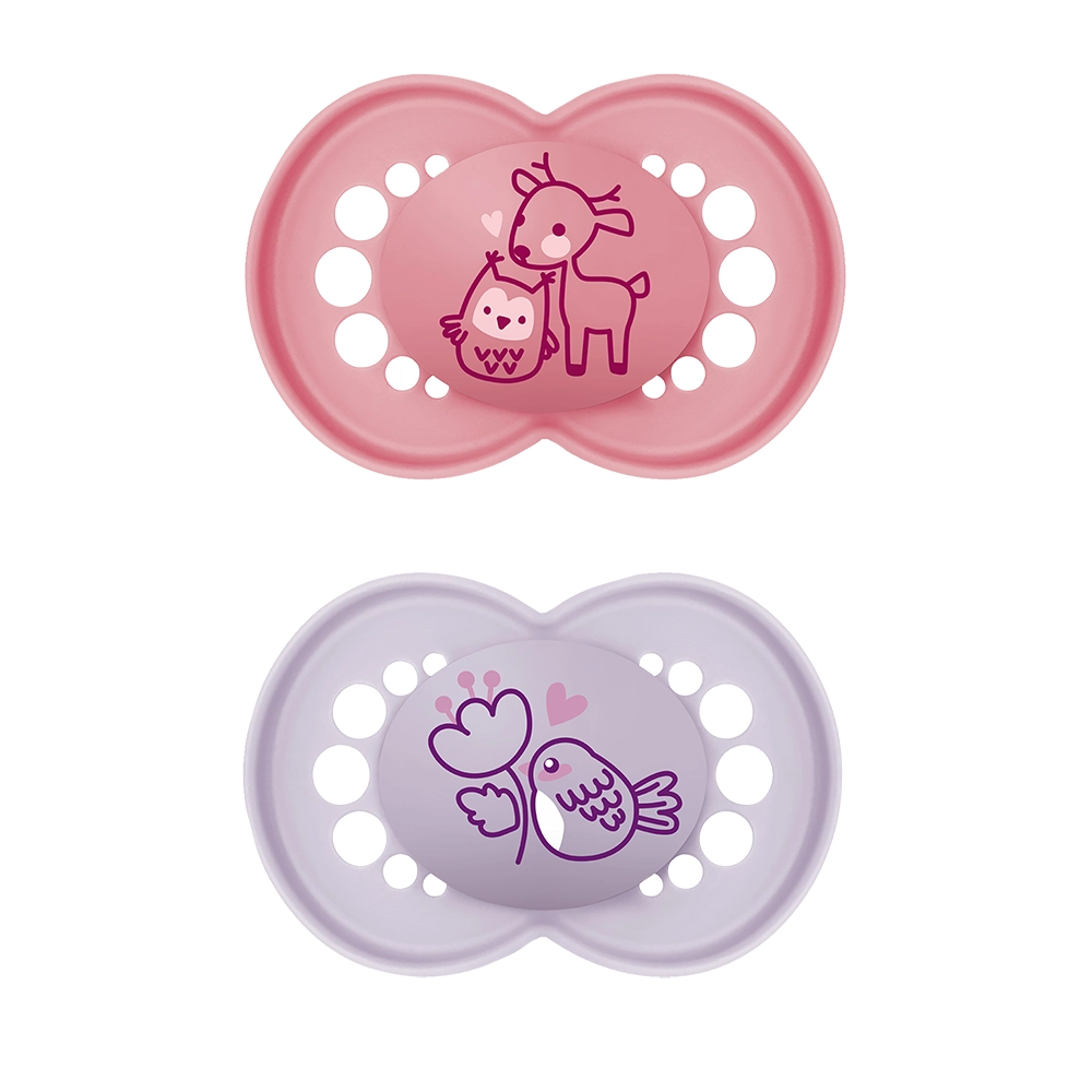 MAM Original Silikon 6-16m Rosa 2p
