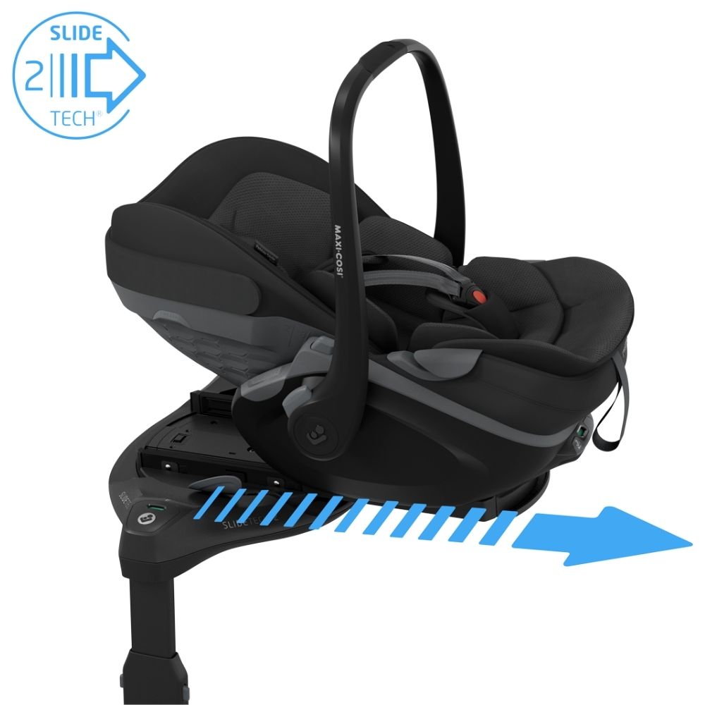 Maxi-Cosi Pebble Slide Pro Babyskydd Onyx Black