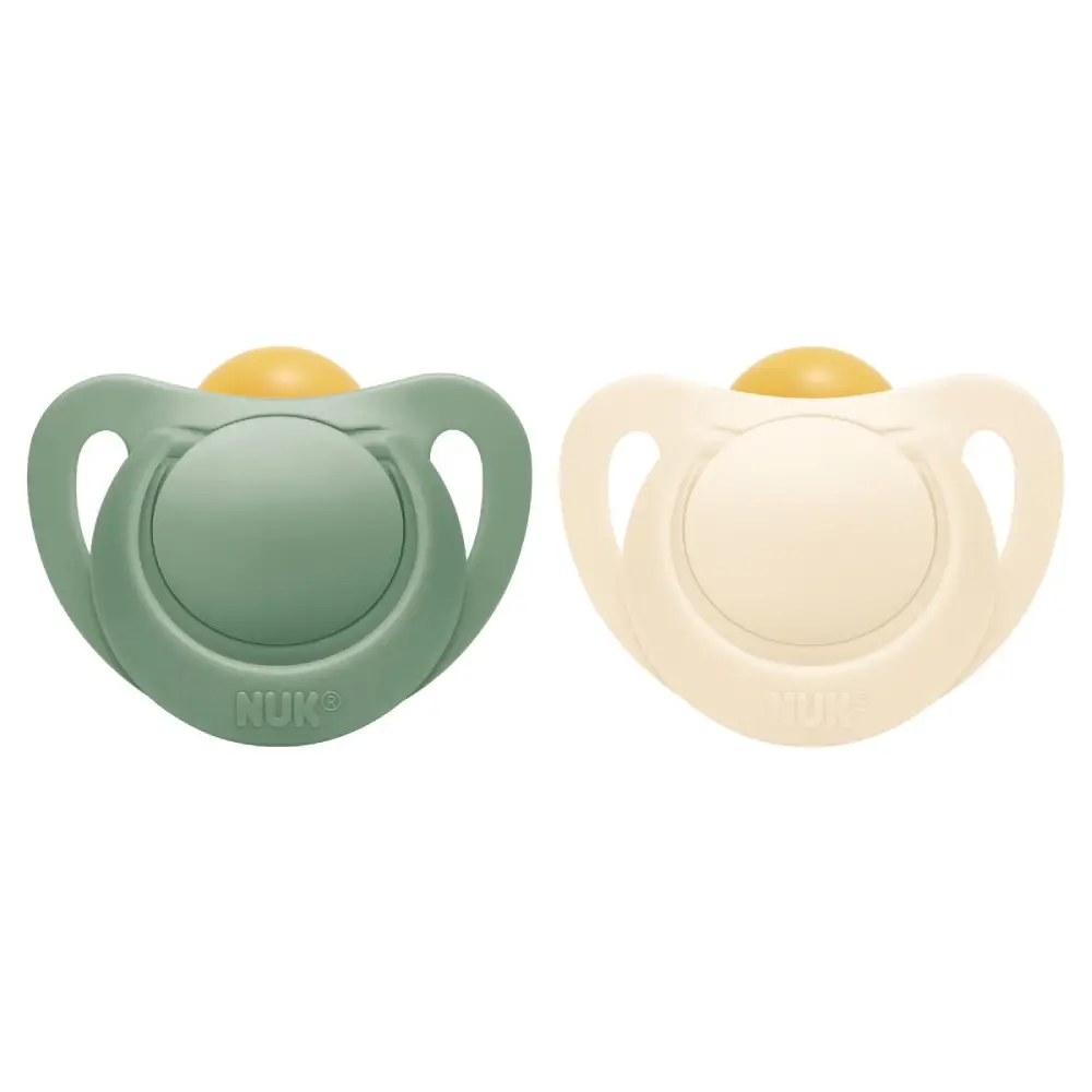 NUK for Nature Latex Napp 18-36 m - Green/Cream 