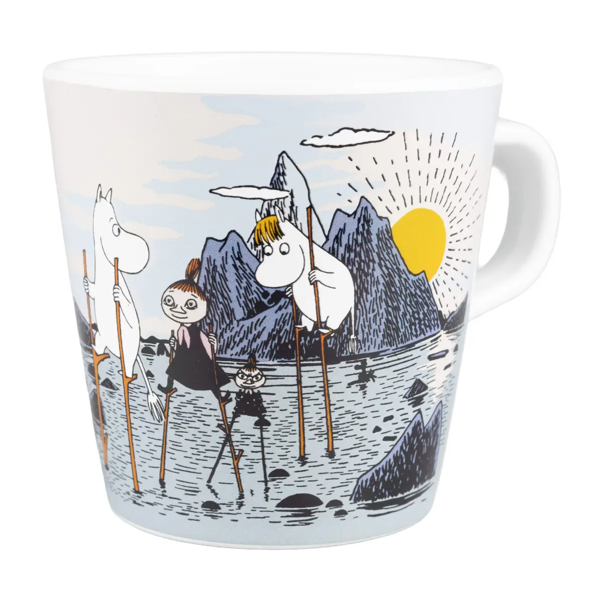 Rätt start Mumin Kobbar & Skär Mugg med handtag