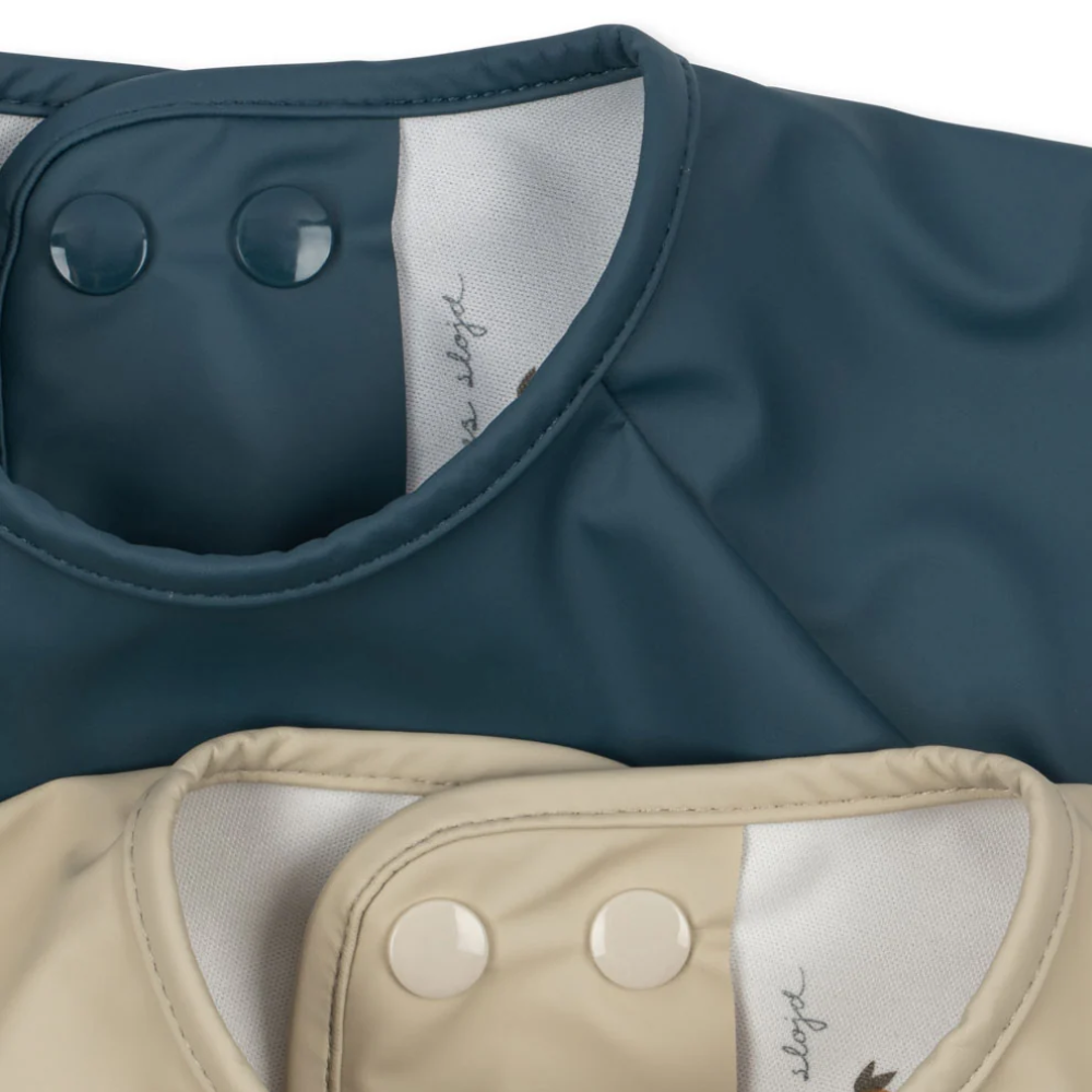 Konges slöjd 2 pack Haklapp med ärm tiger ruggito 18M-3Y