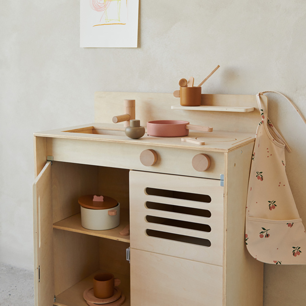 Liewood Lai bib Peach / Sea shell mix 2210