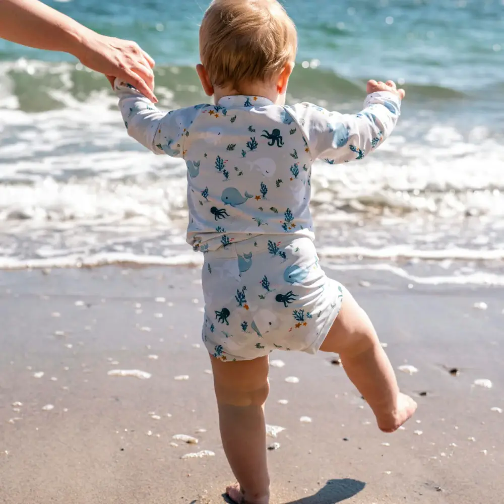 Filibabba orla – Badshorts 1-2 år – christian's whale tales