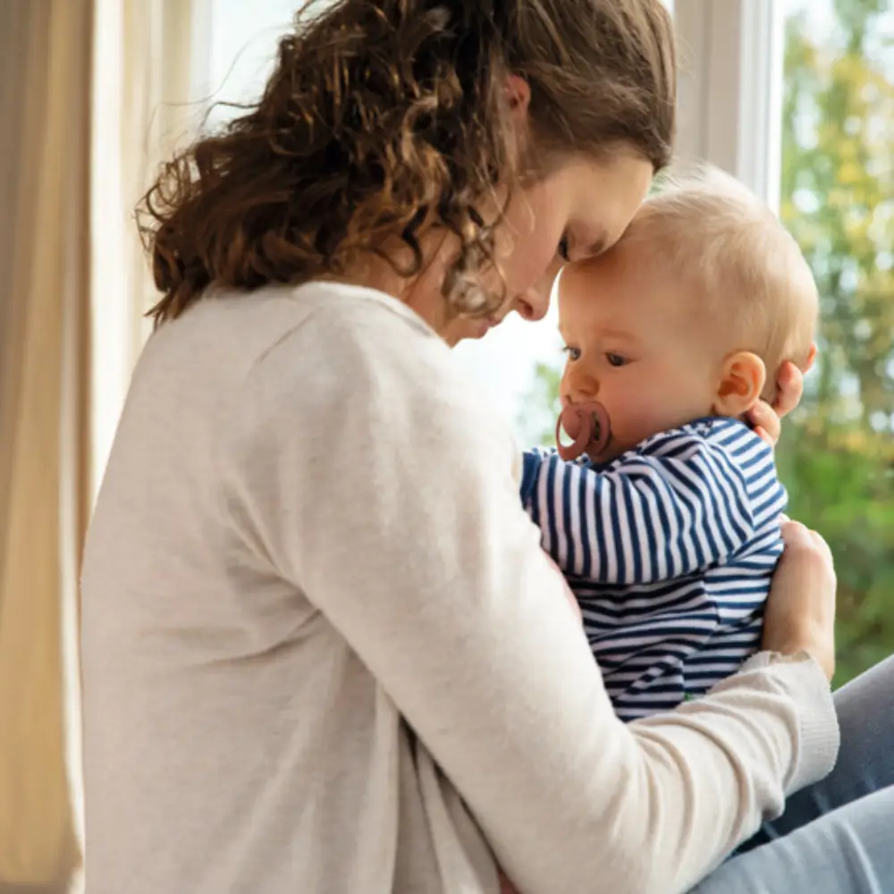 NUK for Nature Napp Latex 0-6 m- Red/Cream