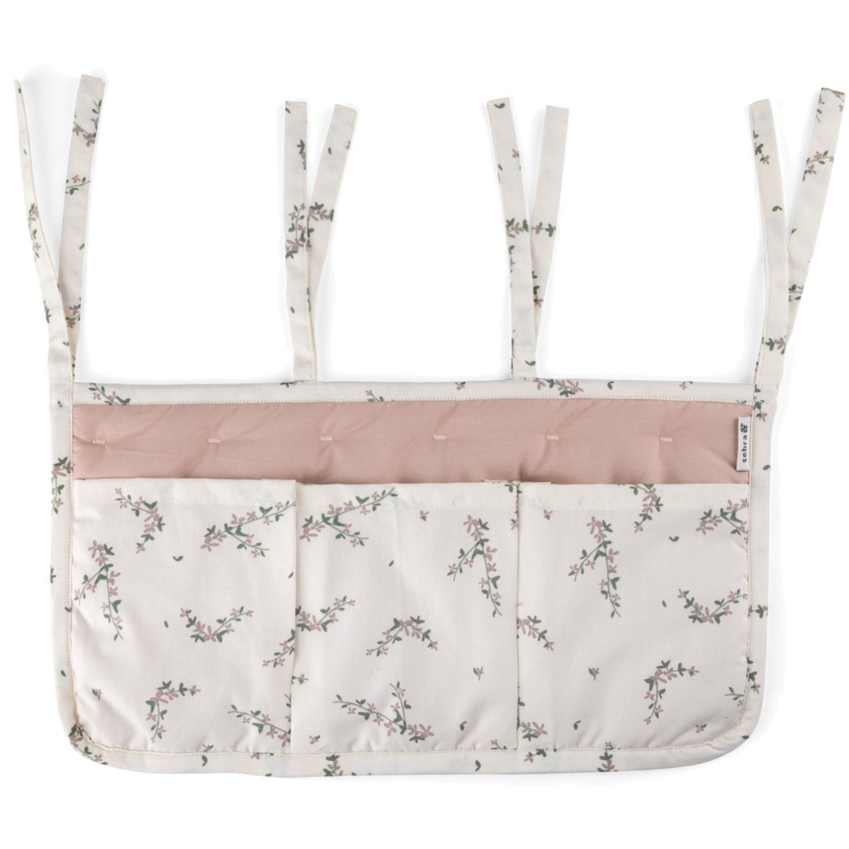 Sebra 3-fack organiser skötbord powder blossom