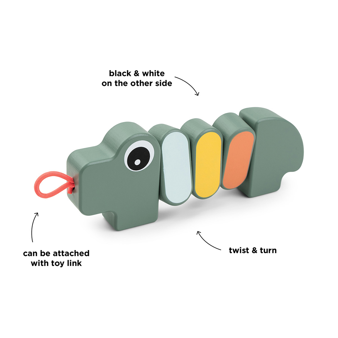 Done by Deer Twist & turn leksak Croco Green