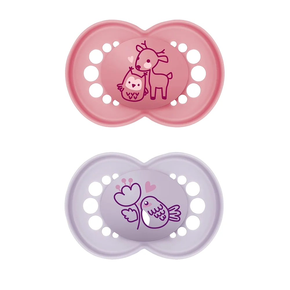 MAM Original Silikon 6-16m Rosa 2p