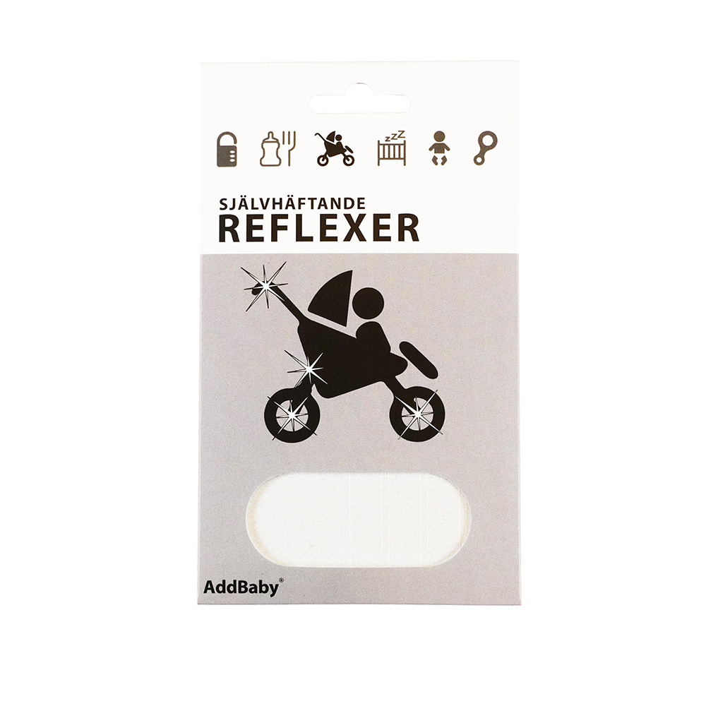 Addbaby Reflexklistermärken Silver