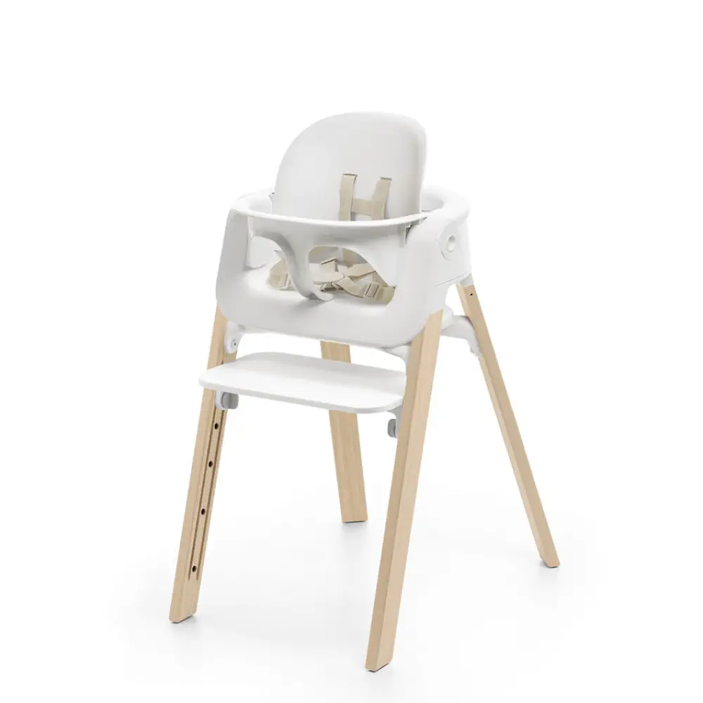 Stokke Steps 3in1 matstol White/Natural