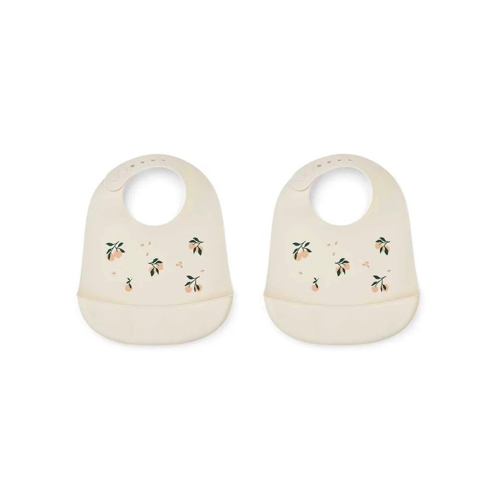 Liewood Tilda haklapp silikon 2-p Peach/sea shell mix