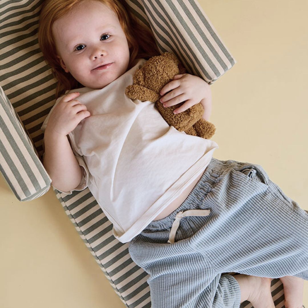 Kids Concept Vikbar Randig Fåtölj