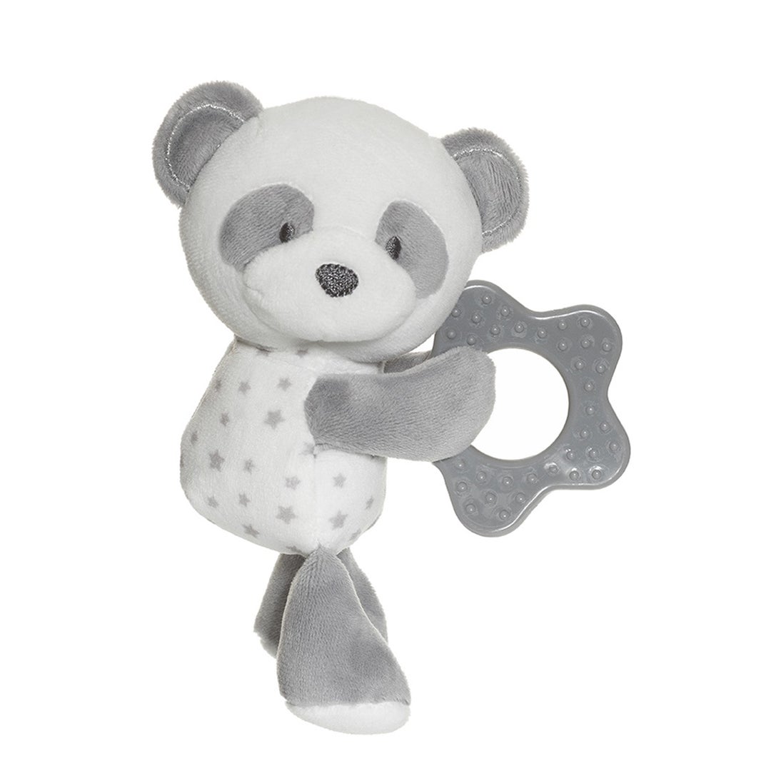 Fresh Kid bitleksak med skallra grå Panda