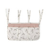 Sebra 3-fack organiser skötbord powder blossom
