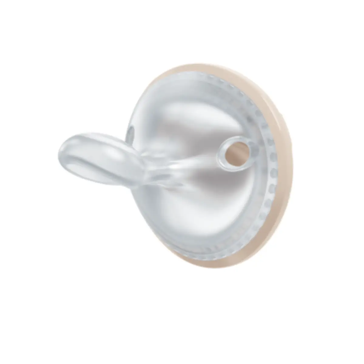 NUK perfect match napp beige/red, stl 1 0-6 mån