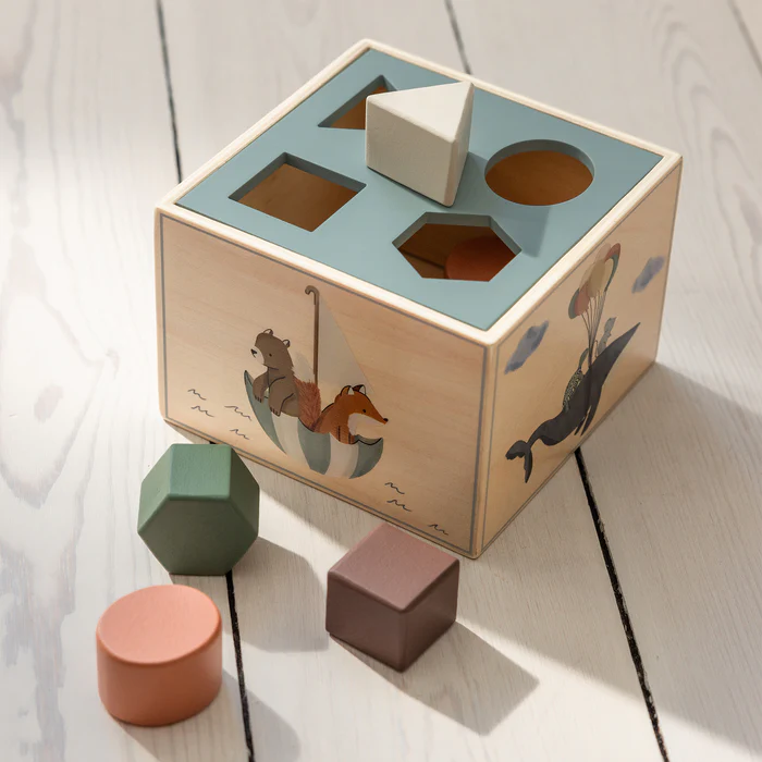 Sebra sorteringslåda i trä, World of Sebra