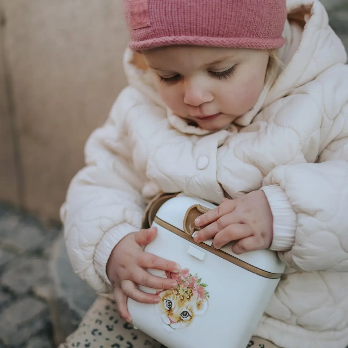 Elodie Details lunch & snack box rosy bow leo