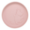 Rätt Start Silikontallrik Mumin  med Sugkopp, Rosehip Pink