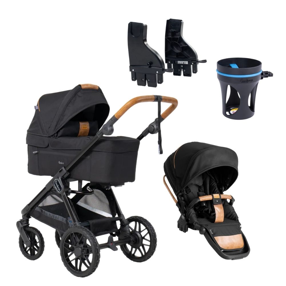 Sento pro-outdoor trek barnvagnspaket Black