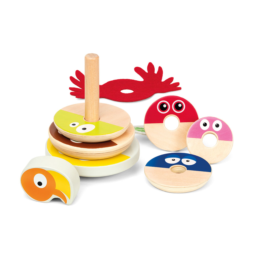 Babblarna Stapelleksak trä