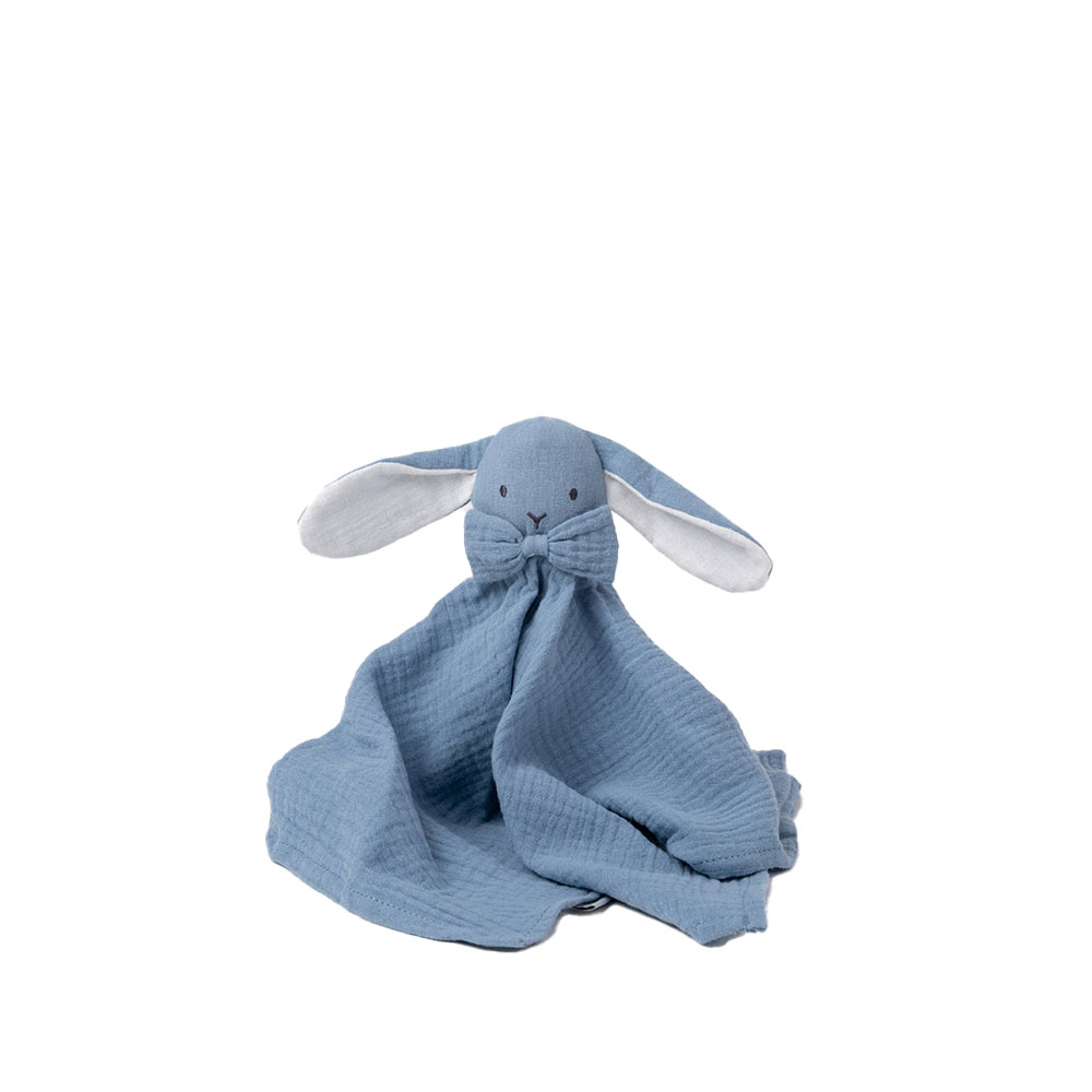 Teddykompaniet Diinglisar Snuttefilt Kanin Muslin blå
