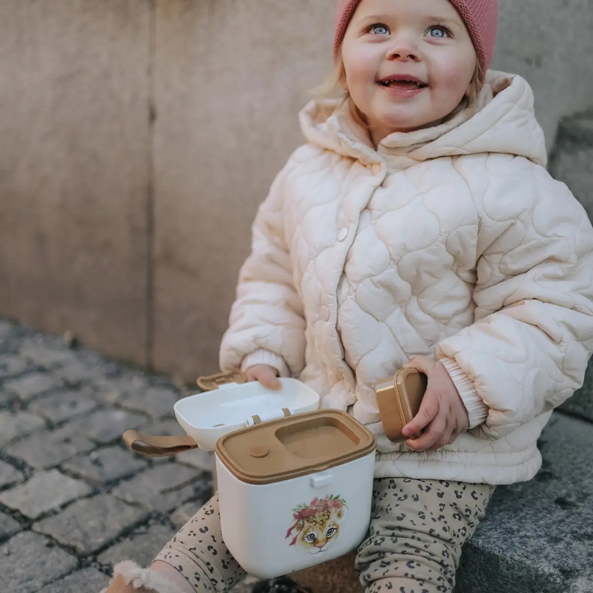 Elodie Details lunch & snack box rosy bow leo