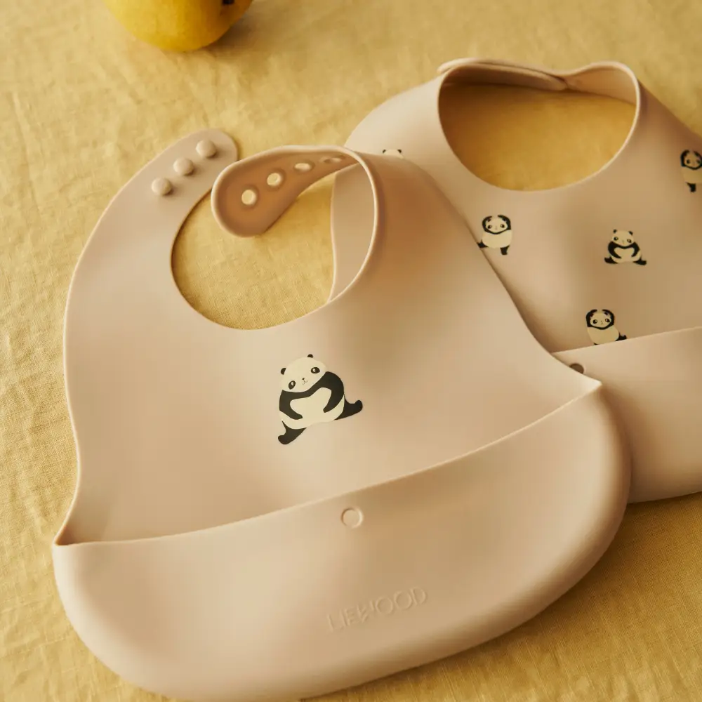 Liewood Ember Haklapp 2-pack Panda / Sandy