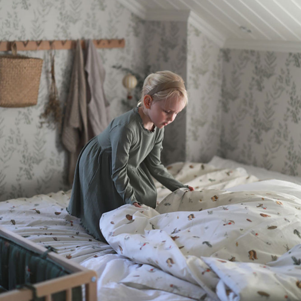 Rätt Start Beskow Tomtebobarnen Påslakanset junior beige