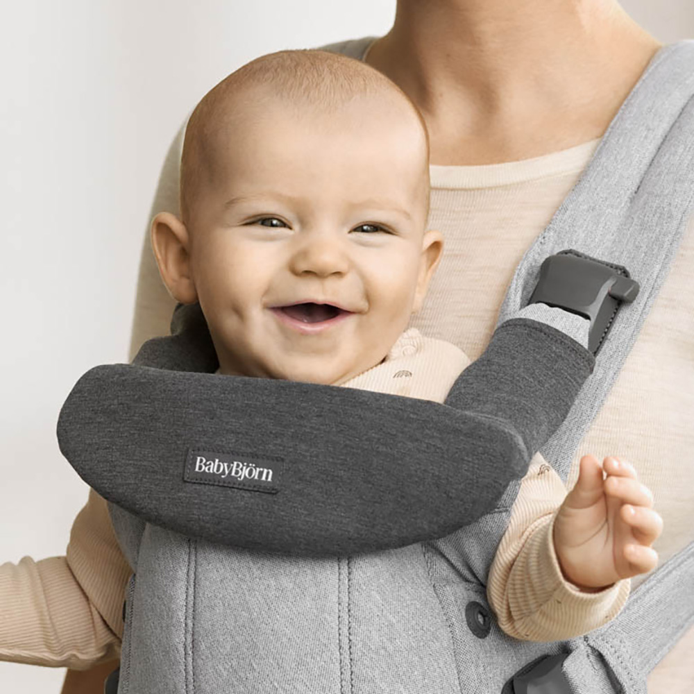 BabyBjörn Haklapp bärsele Jersey Dark Grey