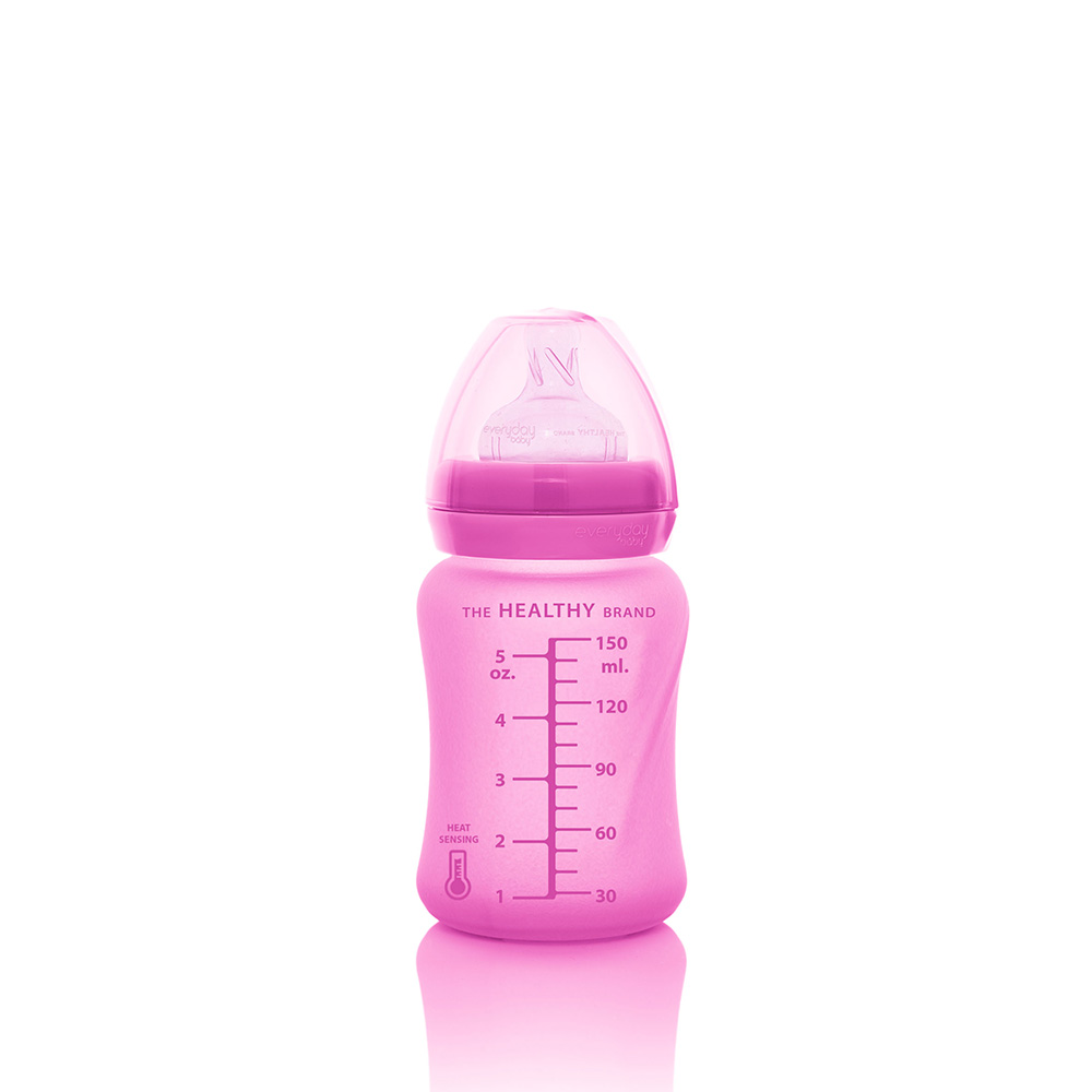 Everyday baby värmeavkännande nappflaska - 150ml Cerise rosa
