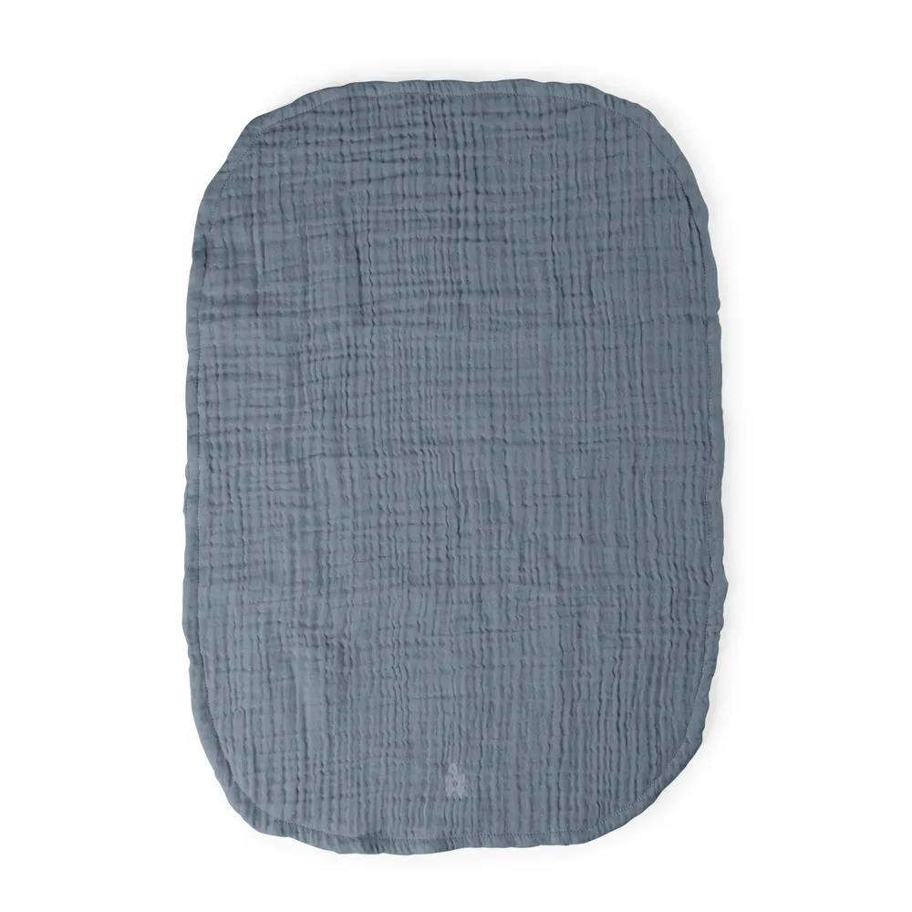 Sebra Skötbäddsunderlägg  2-pack muslin blue