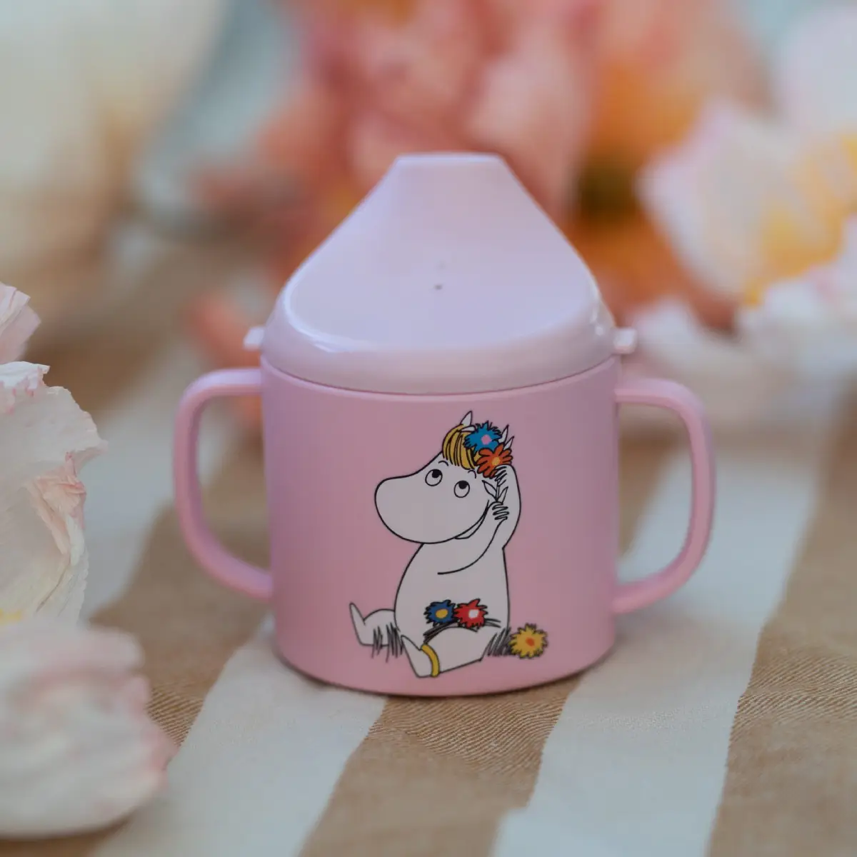 Rätt Start Mumin äng, pipmugg, rosa