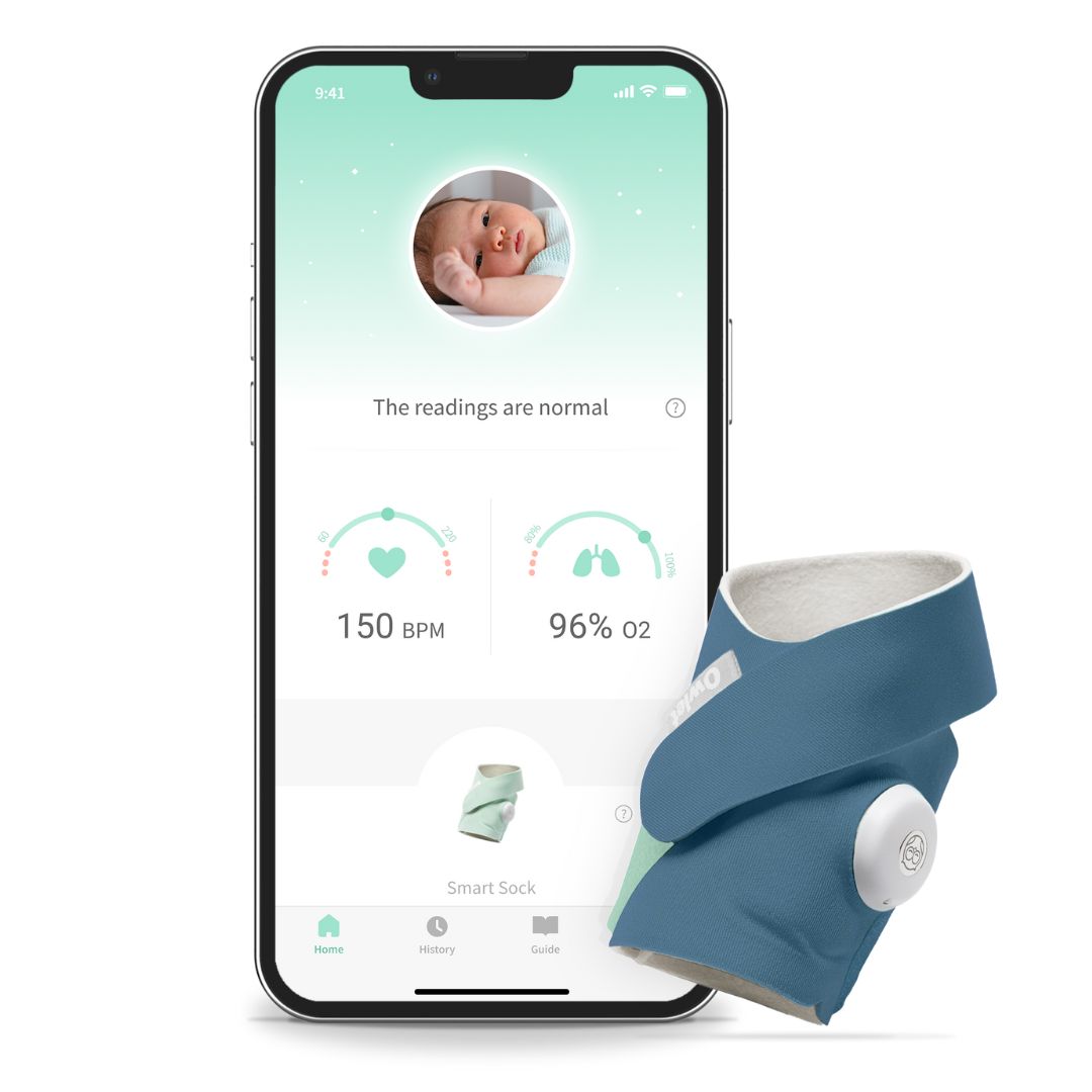 Owlet Smart Sock 3 Bedtime Blue babymonitor