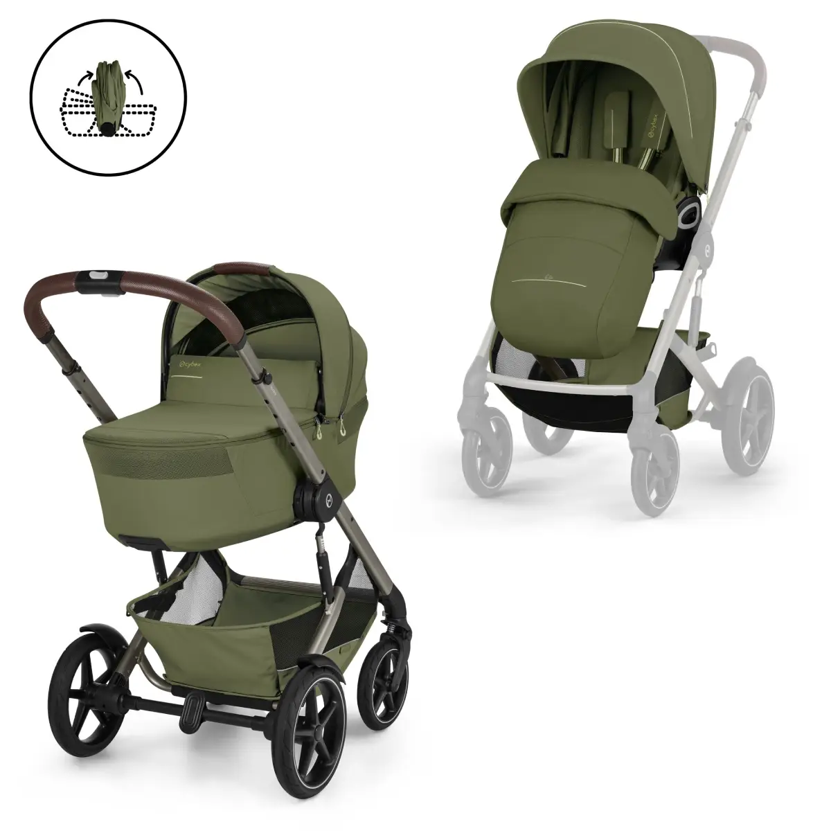 Cybex Talos S Lux inkl liggdel Moss Green